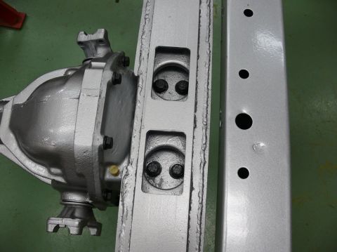 1976 Chevrolet Corvette - Differential and frame section shown in detail, likely part of a vehicle's drivetrain.