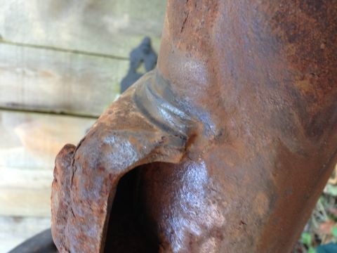 1992 Ford F-150 - I wire wheeled the welds on the spring perches to see if they were bad. They look godd, but they still might need to be repaired or removed.