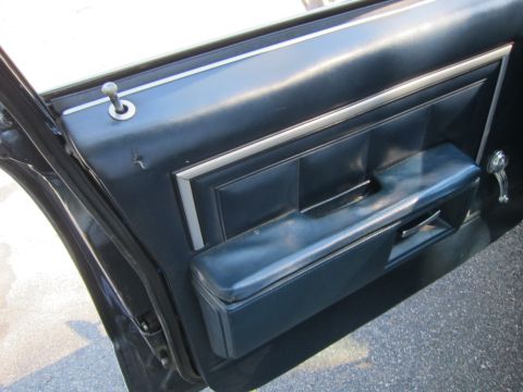 2001 Ford Crown Victoria - Close-up view of a car's interior door panel, showing the armrest and door lock mechanism.