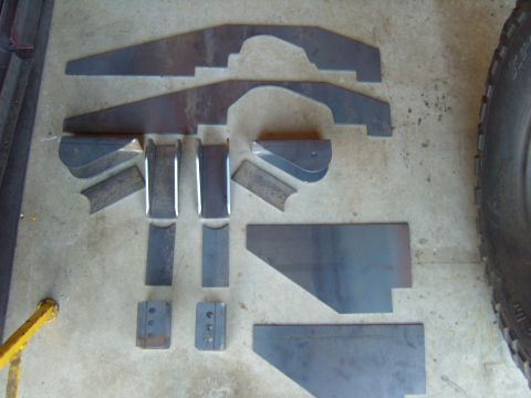 1985 Jeep CJ7 - Axle truss and misc.stuff I had my buddy cut out at Nor Cal Laser.