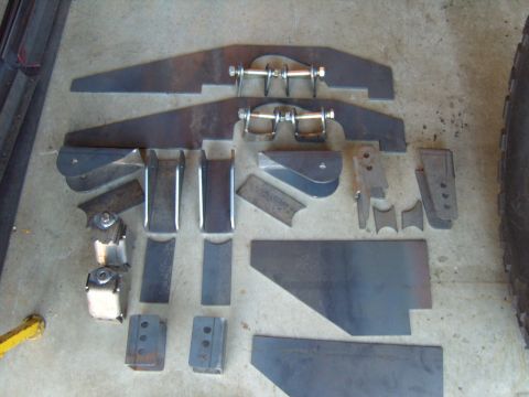 1985 Jeep CJ7 - Axle truss and misc.stuff I had my buddy cut out at Nor Cal Laser.