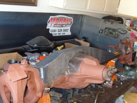 1985 Jeep CJ7 - Starting mock up for truss and link brackets on my front hp 60.
