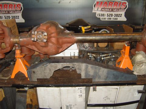 1985 Jeep CJ7 - Starting mock up for truss and link brackets on my front hp 60.