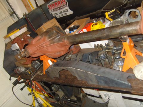 1985 Jeep CJ7 - Starting mock up for truss and link brackets on my front hp 60.