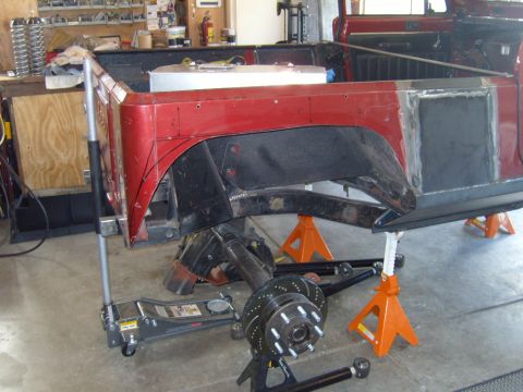 1985 Jeep CJ7 - Trying to mock up wheel well cut outs.