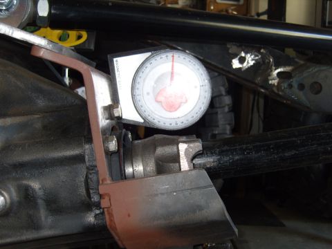 1985 Jeep CJ7 - A close-up view of a gauge attached to a vehicle's axle assembly.