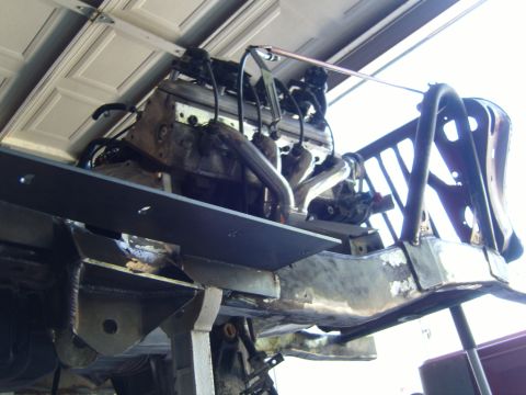 1985 Jeep CJ7 - Engine and chassis components are visible, suggesting a build or repair process.