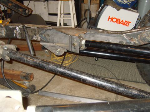 1985 Jeep CJ7 - Hobart welder and vehicle frame components are visible in this workshop scene.