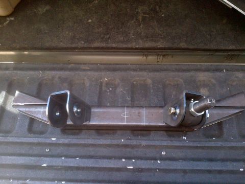 1985 Jeep CJ7 - Fabricated suspension part with 'LH' marking, likely for a custom build.