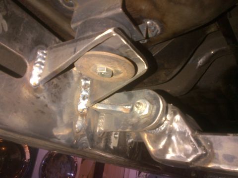 1985 Jeep CJ7 - Custom suspension modifications are visible on the vehicle's frame, with extensive welding present.