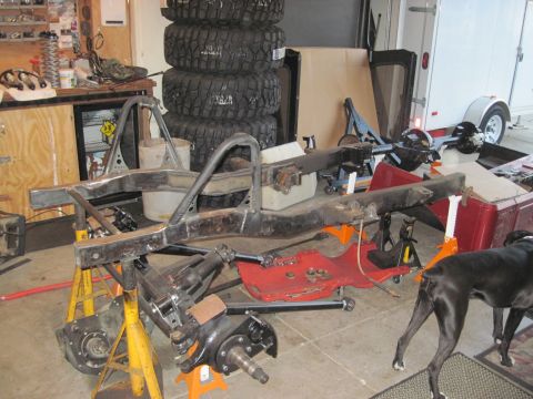 1985 Jeep CJ7 - 3rd build stripped and cut.