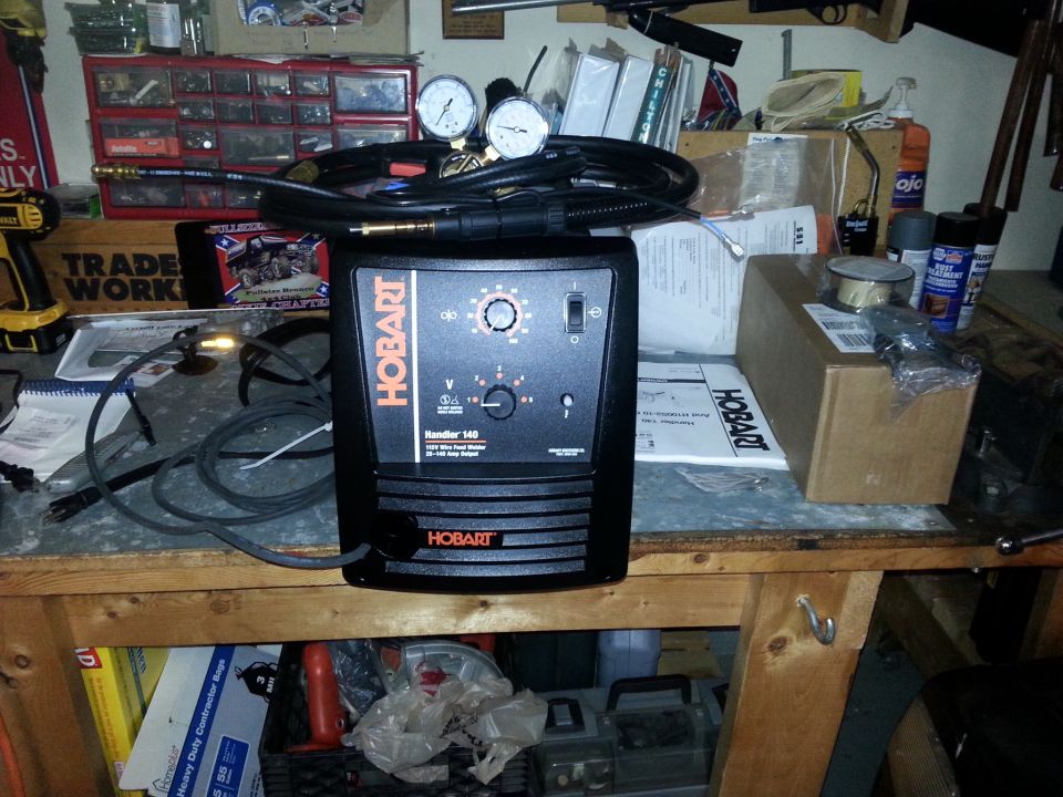 everything included with the welder, was able to get the wire fed last night. need to pick up some additional flux, the sample spool is pretty small..but this should be good enough to get me started...