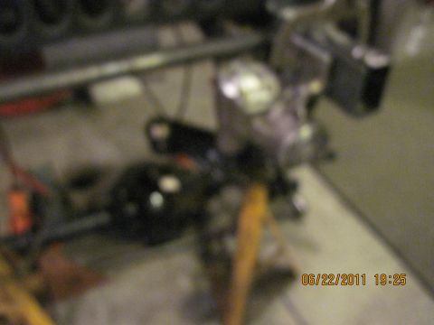 1985 Jeep CJ7 - This image shows a close-up view of vehicle drivetrain components, with a date stamp of 06/22/2011.