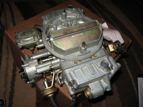 1981 Ford Bronco - A Holley carburetor is shown, likely a replacement part, not a vehicle component.