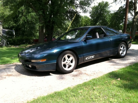 1997 Ford Probe - 1997 Ford Probe GTS in teal, seen from the front three-quarter view.