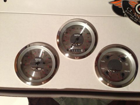 1964 Ford Fairlane - Set of Classic Instruments gauges including speedometer, tachometer, and a multi-gauge unit.