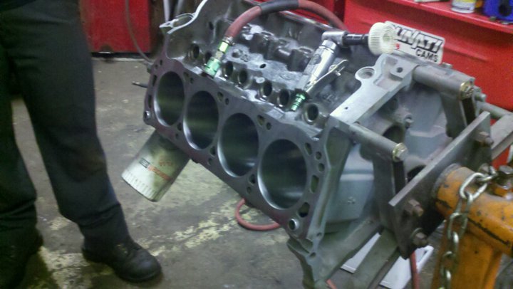bare block, 90' 5.0 HO block