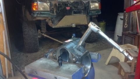 1990 Ford Bronco - Left turn hole tapped