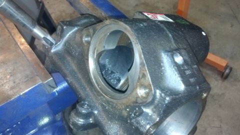 1990 Ford Bronco - These are the 1/4" NPT to AN-6 adapters I'm using, plus the caps for them until I'm ready to plumb the cylinder.