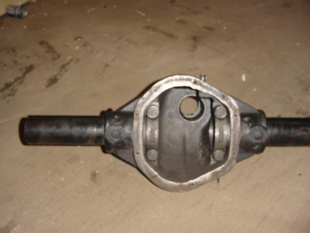 differential axle housing with shafts attached
