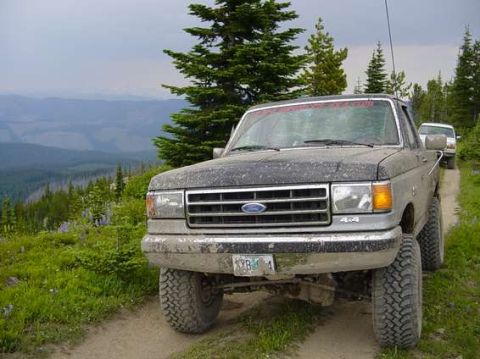 1995 Ford Bronco - Tim and I heading up to Raven's Roost