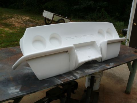 1976 Chevrolet Corvette - This is a rear bumper part for a Corvette, likely from the 1976 model year.
