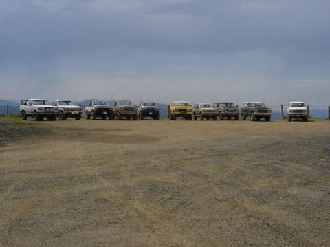 1995 Ford Bronco - There is a forest service road that comes around and finishes at the top, where a communications tower is.
