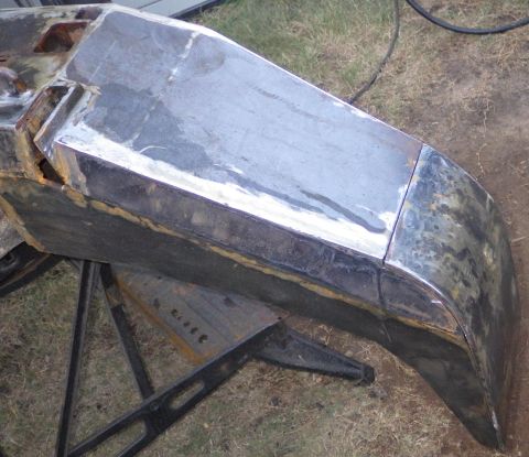 1983 Ford Bronco - It's taking a long time, and several skim passes in some places followed by a LOT of grinding, but the joints are coming out about the way…