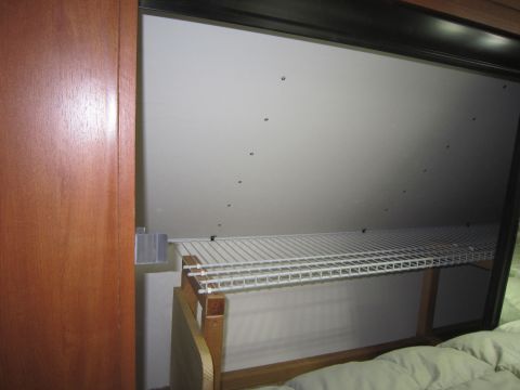 2008 Ford F-450 - This image shows the interior of a closet with wire shelving and a wooden frame, not a vehicle.