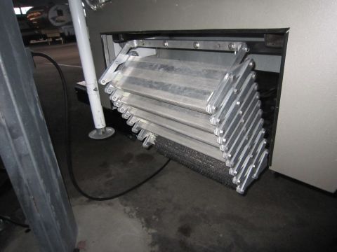 2008 Ford F-450 - The image shows a close-up of extended RV steps, not a 2008 Ford F-450.