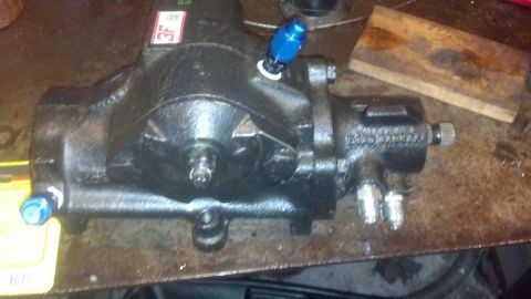 1990 Ford Bronco - Box reassembled with -6 AN adapters and caps added.