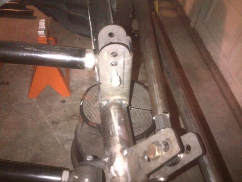 1985 Jeep CJ7 - Custom suspension components are visible, suggesting aftermarket modifications to the vehicle's frame.