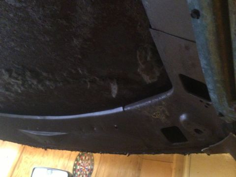 1972 Ford Ranchero - The underside of a vehicle is shown, with no clear year identification.