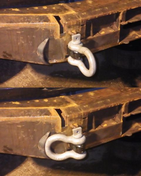 1983 Ford Bronco - I'm not really happy with these curves, but they're as good as I could do for now. They'll keep the shackles from swinging forward as I dri…