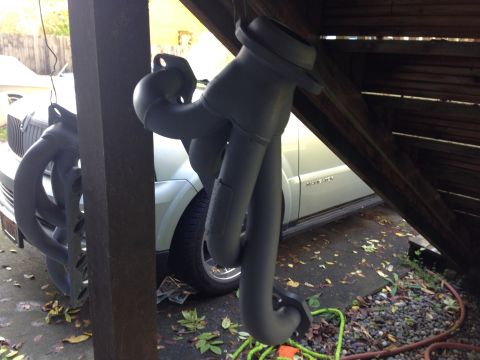 1992 Ford F-150 - 2 coats of Rustoleum High Heat Primer.
