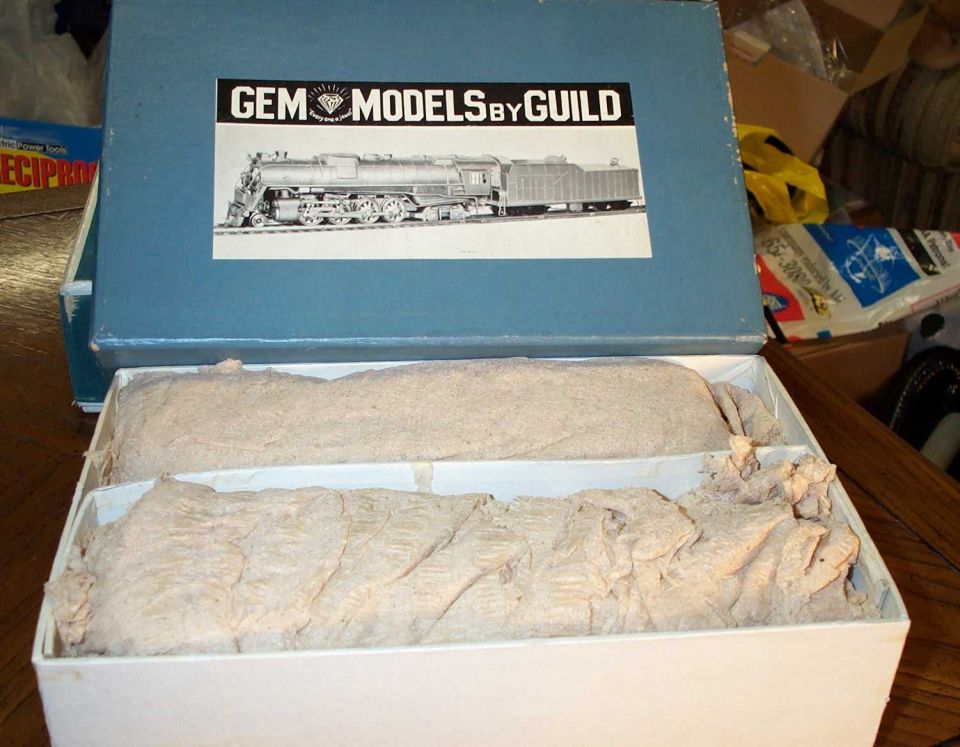 A GEM 2-8-4 wrapped in it's original box.