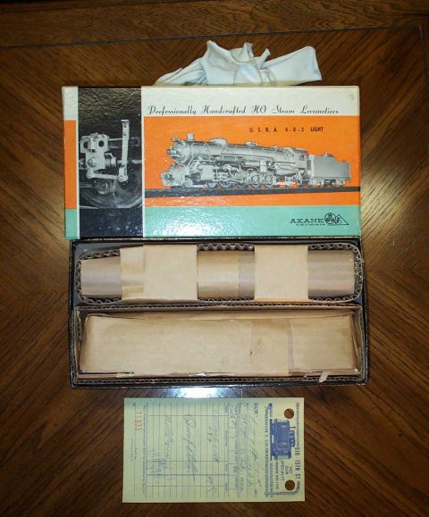 1998 Ford Crown Victoria - A brass 4-8-2 still in its original wrapping and box. The tape is even still intact from almost 30 years ago. The original purchase receipt…