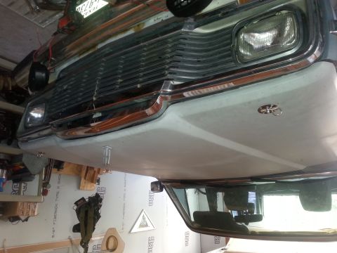 1982 Jeep Wagoneer - Front view of a 1982 Jeep Wagoneer, showing the grille and bumper details.