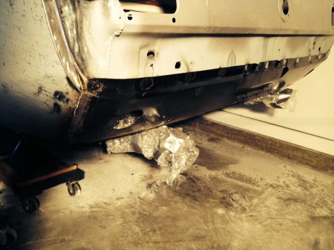 1965 Ford Mustang - 65 Mustang rear valance welded in