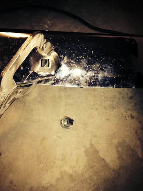 1965 Ford Mustang - 65 Mustang bumper bolt buttonhead ground off