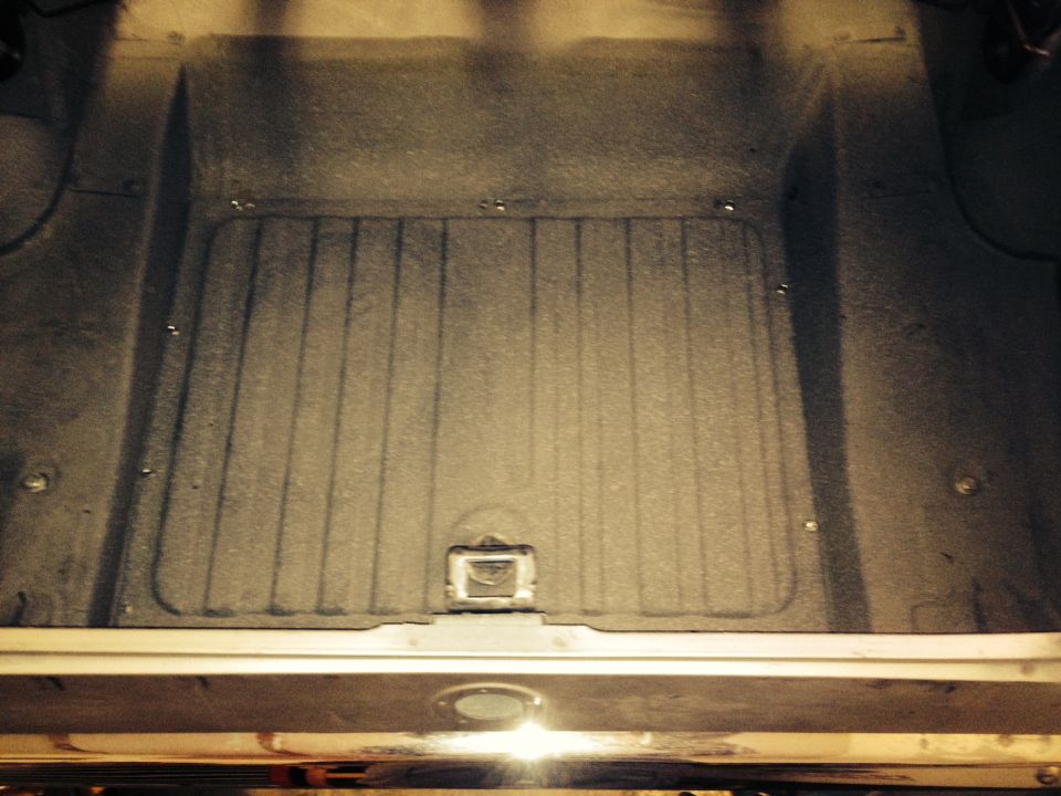 65 Mustang fuel tank installed