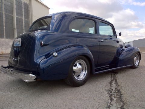 1939 Chevrolet Biscayne - This 1939 Chevrolet Biscayne sedan is shown from the rear three-quarter angle.