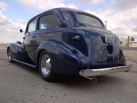 1939 Chevrolet Biscayne - Rear view of a 1939 Chevrolet Biscayne coupe with a custom license plate.