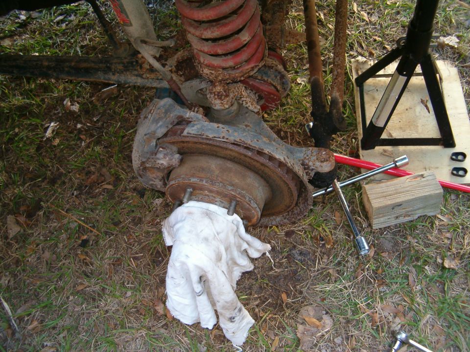 Today checked the compression, did some little body work, replaced a section of brake line that had a leak in it, and bleed the rear brakes.