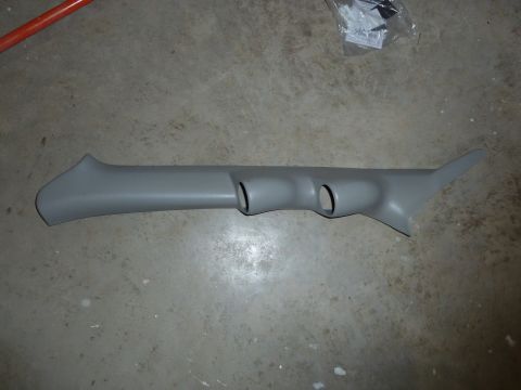 2007 Subaru Impreza - This is a gray pillar trim piece designed to hold three gauges.