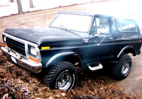1978 Ford Bronco - Leaf Day Couldnt resist