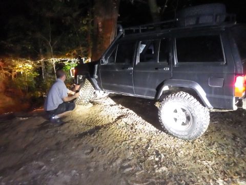 1983 Ford Bronco - The diagnosis was: lower ball joint & outer U-joint grenaded, taking the axleshaft. Brake line & everything else appeared OK.