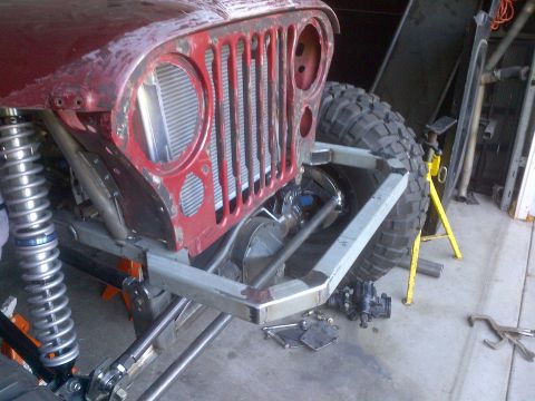 1985 Jeep CJ7 - This Jeep CJ is undergoing modifications, a new bumper and suspension system.