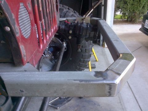 1985 Jeep CJ7 - Custom bumper fabrication on a 1985 Jeep CJ7 front end.