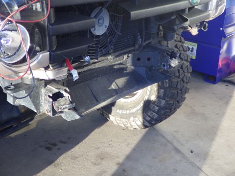 1983 Ford Bronco - We're planning to remove the damaged metal, replace it with more-robust pieces, and then add some structure to the bumper so it still bolts…